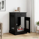 Hundekasse møbel Sort eg 50 x 47,5 x 80 cm Konstrueret træ