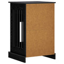 Hundekasse møbel Sort eg 50 x 47,5 x 80 cm Konstrueret træ