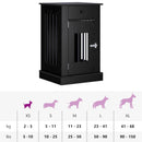 Hundekasse møbel Sort eg 50 x 47,5 x 80 cm Konstrueret træ