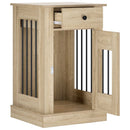Hundekasse møbel Sonoma-eg 50 x 47,5 x 80 cm Konstrueret træ