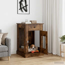 Hundekasse møbel Røget eg 50 x 47,5 x 80 cm Konstrueret træ