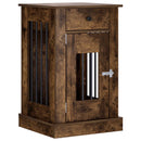 Hundekasse møbel Røget eg 50 x 47,5 x 80 cm Konstrueret træ