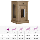 Hundekasse møbel Artisan-eg 50 x 47,5 x 80 cm Konstrueret træ