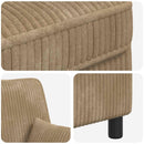 XXL-lænestol med hynder Beige 1,5 Linjer Stof