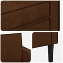 XL-lænestol Brun Faux Suede Læder