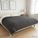 Vægtet tæppe Antracit 220 x 235 cm 11 kg 100% Bomuld 205T