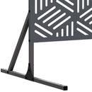 Privatlivsskærm 100 x 50 x 180 cm Stål Antracit