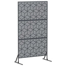 Privatlivsskærm 100 x 50 x 180 cm Stål Antracit