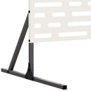 Privatlivsskærm 100 x 50 x 180 cm Stål Hvid