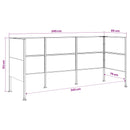 Skjuler til affaldsbeholder 249 x 85 x 113 cm Galvaniseret stål