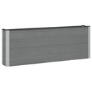 Højbed 2 stk. Sort 200 x 30 x 72 cm WPC og Aluminium