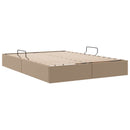 Ottoman Sengestel Cappuccino 140 x 190 cm Faux læder
