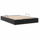 Ottoman Sengestel med opbevaring Sort 140 x 200 cm Faux læder