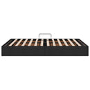 Ottoman Sengestel med opbevaring Sort 140 x 190 cm Stof