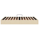 Ottoman Sengestel med opbevaring Creme 140 x 200 cm Stof