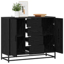 Sideboard Sort eg 92 x 35 x 76 cm Konstrueret træ