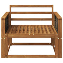 Udendørs Mellem Sofa Massivt Akacietræ Naturfarvet