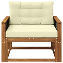Udendørs Mellem Sofa Massivt Akacietræ Naturfarvet