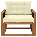 Udendørs Mellem Sofa Massivt Akacietræ Naturfarvet