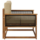 Udendørs Mellem Sofa Naturfarvet