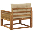 Udendørs Mellem Sofa Naturfarvet