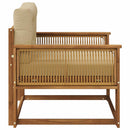 Udendørs Mellem Sofa Naturfarvet