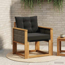 Udendørs Mellem Sofa Massivt Akacietræ Naturfarvet