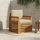 Udendørs Mellem Sofa Naturfarvet