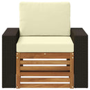 Udendørs Mellem Sofa Naturfarvet