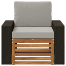 Udendørs Mellem Sofa Naturfarvet