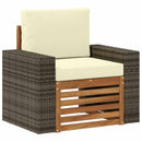 Udendørs Mellem Sofa Naturfarvet