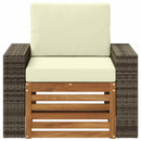 Udendørs Mellem Sofa Naturfarvet