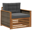 Udendørs Mellem Sofa Naturfarvet