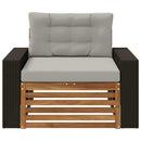 Udendørs Mellem Sofa Naturfarvet