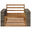 Udendørs Mellem Sofa Naturfarvet