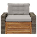 Udendørs Mellem Sofa Naturfarvet