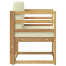 2 Stk Udendørs sofagruppe Polyester Hvid og creme