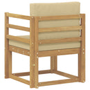2 Stk Udendørs sofagruppe Polyester Hvid og Beige