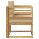 2 Stk Udendørs sofagruppe Polyester Hvid og Beige