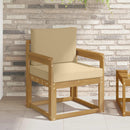 2 Stk Udendørs sofagruppe Polyester Hvid og Beige