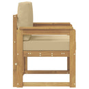 2 Stk Udendørs sofagruppe Polyester Hvid og Beige