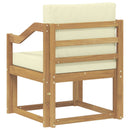 2 Stk Udendørs sofagruppe Polyester Hvid og creme