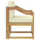 2 Stk Udendørs sofagruppe Polyester Hvid og creme
