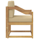 2 Stk Udendørs sofagruppe Polyester Hvid og Beige