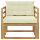 Udendørs Mellem Sofa Polyester Hvid