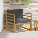 Udendørs Mellem Sofa Polyester Hvid