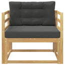 Udendørs Mellem Sofa Polyester Hvid