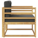 Udendørs Mellem Sofa Polyester Hvid