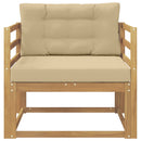 Udendørs Mellem Sofa Polyester Hvid