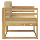 Udendørs Mellem Sofa Polyester Hvid